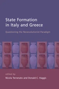 State Formation in Italy and Greece_cover