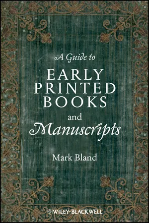 A Guide to Early Printed Books and Manuscripts
