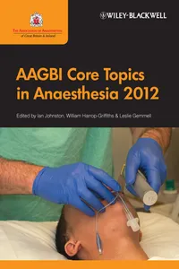 AAGBI Core Topics in Anaesthesia 2012_cover