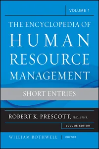 The Encyclopedia of Human Resource Management, Volume 1_cover