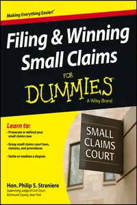 Filing and Winning Small Claims For Dummies_cover