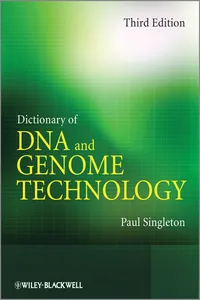 Dictionary of DNA and Genome Technology_cover