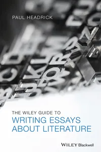 The Wiley Guide to Writing Essays About Literature_cover