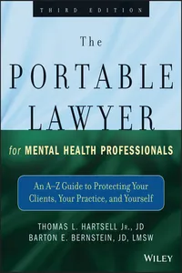 The Portable Lawyer for Mental Health Professionals_cover