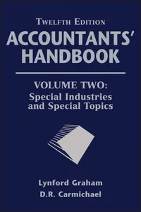 Accountants' Handbook, Special Industries and Special Topics_cover