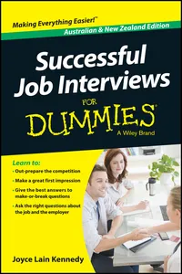 Successful Job Interviews For Dummies - Australia / NZ_cover