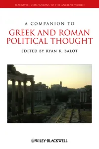 A Companion to Greek and Roman Political Thought_cover