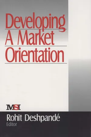 Developing a Market Orientation