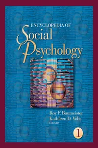 Encyclopedia of Social Psychology_cover