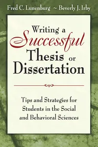Writing a Successful Thesis or Dissertation_cover