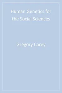 Human Genetics for the Social Sciences_cover