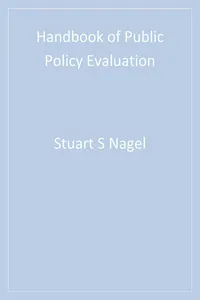 Handbook of Public Policy Evaluation_cover