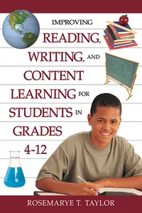 Improving Reading, Writing, and Content Learning for Students in Grades 4-12_cover
