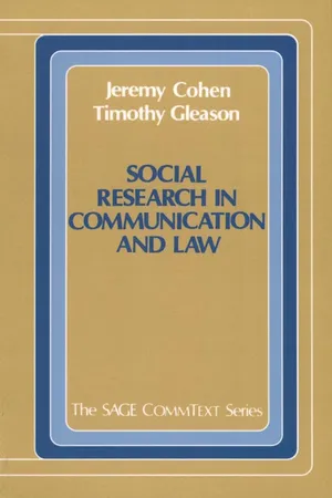 Social Research in Communication and Law