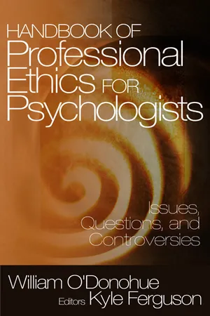 Handbook of Professional Ethics for Psychologists