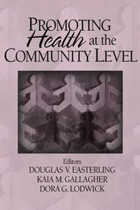 Promoting Health at the Community Level_cover