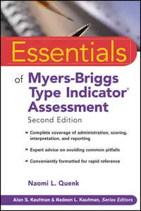 Essentials of Myers-Briggs Type Indicator Assessment_cover