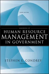 Handbook of Human Resource Management in Government_cover