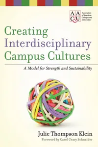 Creating Interdisciplinary Campus Cultures_cover