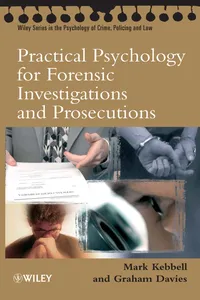 Practical Psychology for Forensic Investigations and Prosecutions_cover