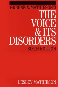 Greene and Mathieson's the Voice and its Disorders_cover