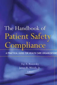 The Handbook of Patient Safety Compliance_cover
