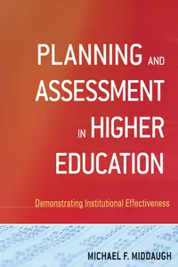 Planning and Assessment in Higher Education_cover