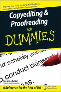 Copyediting and Proofreading For Dummies_cover