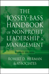 The Jossey-Bass Handbook of Nonprofit Leadership and Management_cover