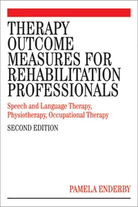 Therapy Outcome Measures for Rehabilitation Professionals_cover