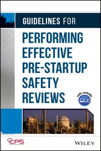 Guidelines for Performing Effective Pre-Startup Safety Reviews_cover