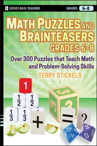 Math Puzzles and Brainteasers, Grades 6-8_cover