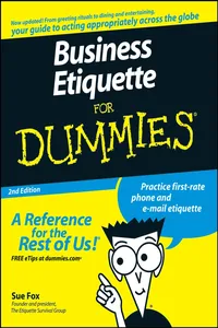 Business Etiquette For Dummies_cover