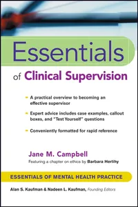 Essentials of Clinical Supervision_cover