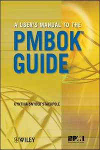 A User's Manual to the PMBOK Guide_cover
