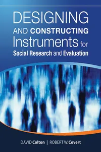Designing and Constructing Instruments for Social Research and Evaluation_cover