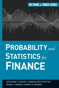 Probability and Statistics for Finance_cover