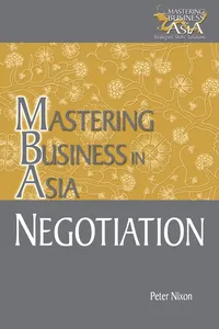 Negotiation Mastering Business in Asia_cover