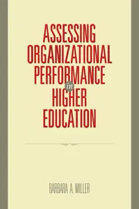 Assessing Organizational Performance in Higher Education_cover