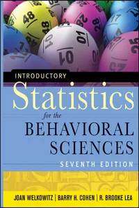 Introductory Statistics for the Behavioral Sciences_cover