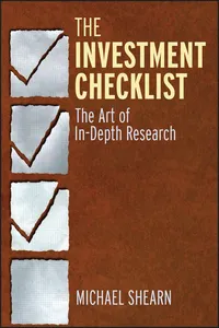 The Investment Checklist_cover