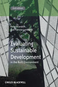 Evaluating Sustainable Development in the Built Environment_cover