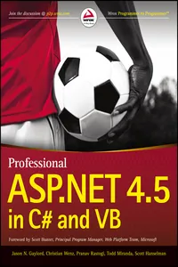 Professional ASP.NET 4.5 in C# and VB_cover