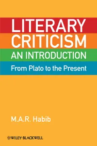 Literary Criticism from Plato to the Present_cover