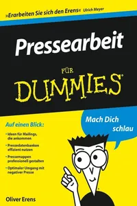 Pressearbeit für Dummies_cover