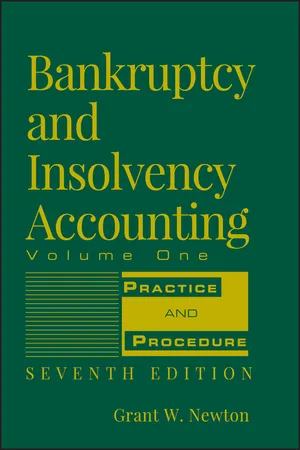 Bankruptcy and Insolvency Accounting, Volume 1