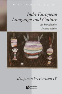 Indo-European Language and Culture_cover