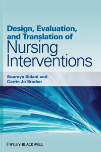 Design, Evaluation, and Translation of Nursing Interventions_cover