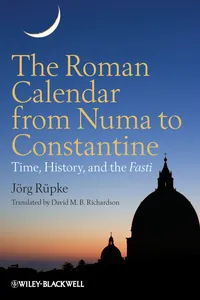 The Roman Calendar from Numa to Constantine_cover