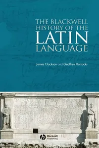 The Blackwell History of the Latin Language_cover